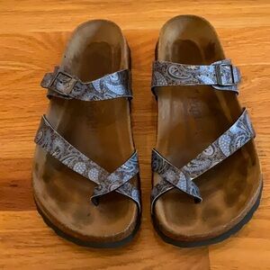 Papillio by Birkenstock Blue Paisley Sandals